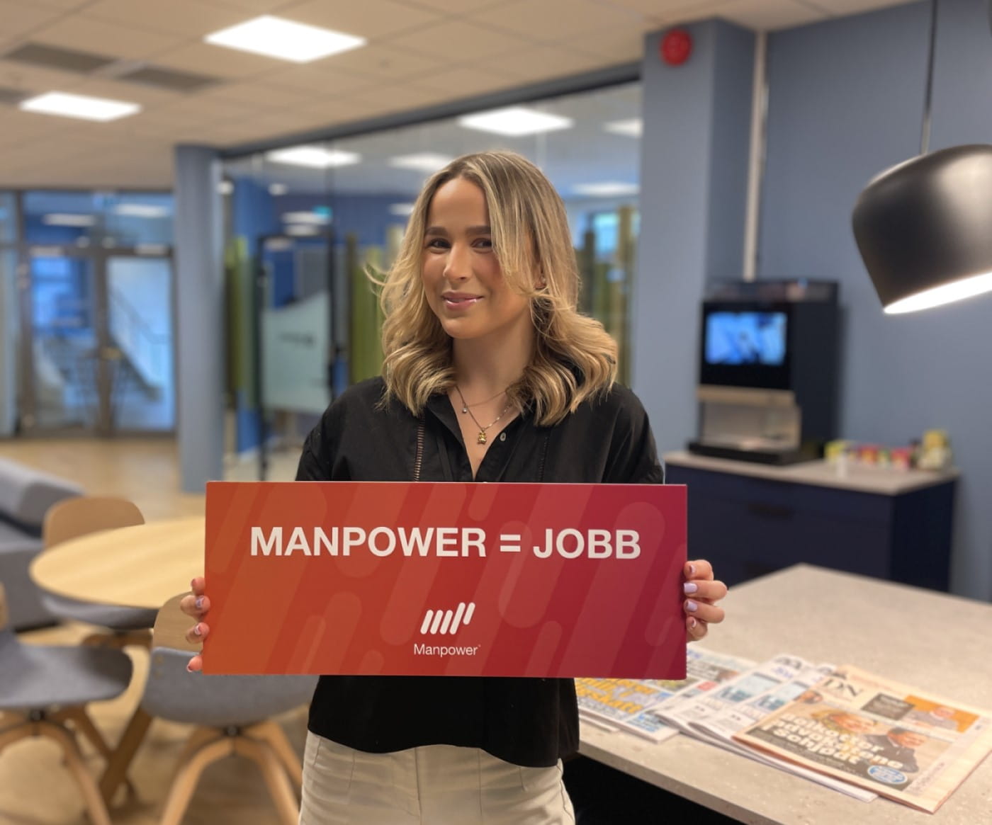 Frida Thomassen, deltidsjobb gjennom Manpower