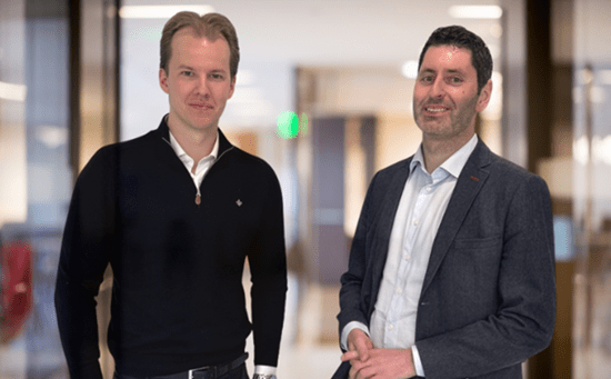 Nikolai og Richard på kontoret